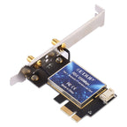 EDUP EP-9620 2 in 1 AC1200Mbps 2.4GHz & 5.8GHz Dual Band PCI-E 2 Antenna WiFi Adapter External Network Card + Bluetooth, EP-9620 1200Mbps (2 in 1) – Bluetooth, Data Transmission
