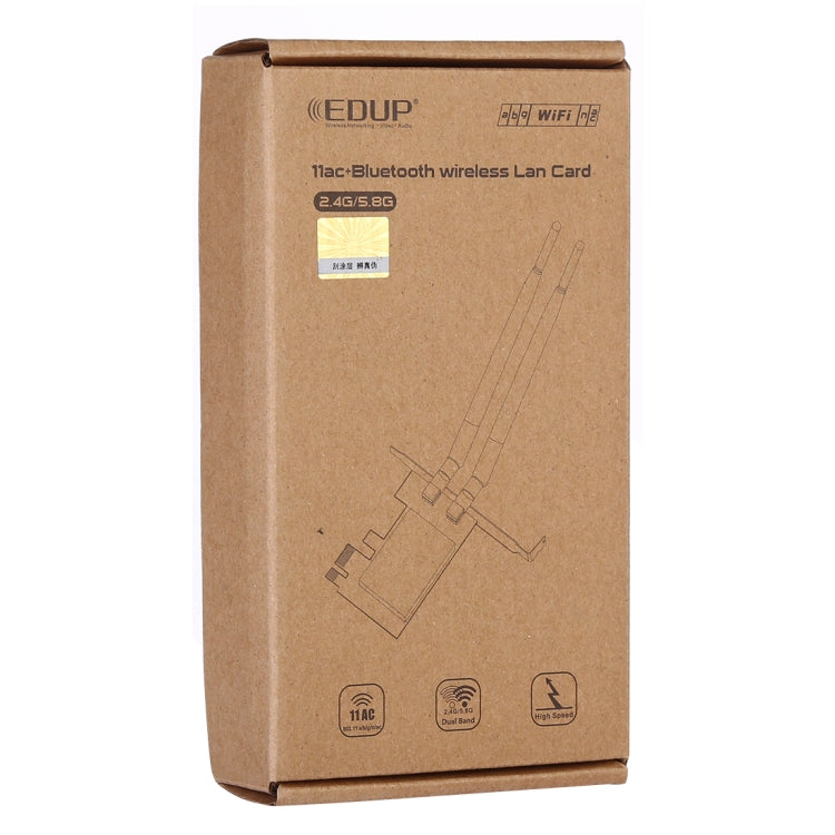 EDUP EP-9620 2 in 1 AC1200Mbps 2.4GHz & 5.8GHz Dual Band PCI-E 2 Antenna WiFi Adapter External Network Card + Bluetooth, EP-9620 1200Mbps (2 in 1) – Bluetooth, Data Transmission