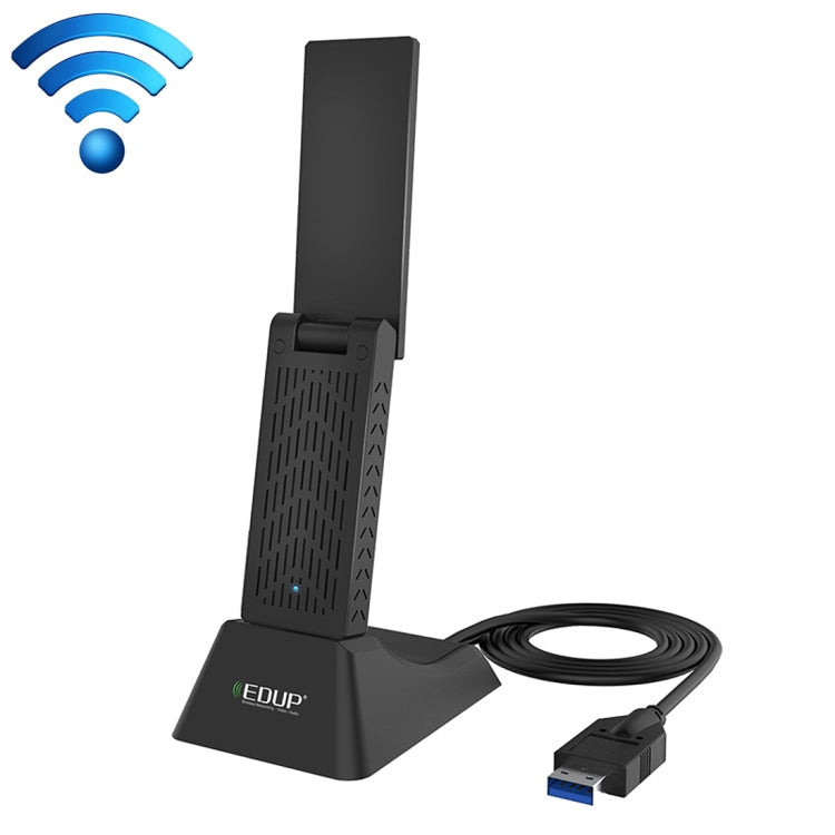 EDUP EP-AC1675 AC1900Mbps 2.4GHz & 5.8GHz Dual Band USB3.0 WiFi Adapter External Network Card, EP-AC1675 – Flip, Data Transmission EP-AC1675