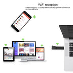 EDUP EP-AC1675 AC1900Mbps 2.4GHz & 5.8GHz Dual Band USB3.0 WiFi Adapter External Network Card, EP-AC1675 – Flip, Data Transmission