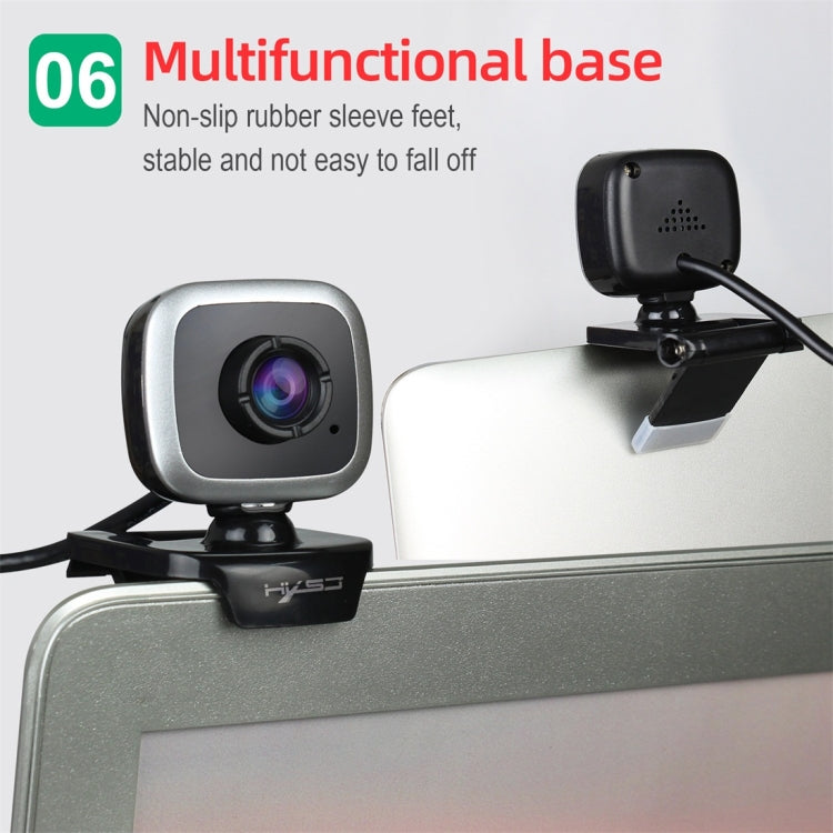 HXSJ A849 480P Adjustable 360 Degree HD Video Webcam PC Camera with Microphone – Durable Build, Easy to Use