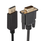 DP to VGA HD Converter Cable, Cable Length: 1.8m, DP to VGA – Durable Build, Easy to Use