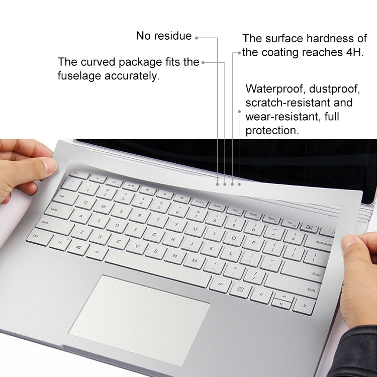4 in 1 Notebook Shell Protective Film Sticker Set for Microsoft Surface Book 2 15 inch – Durable Build, Easy to Use