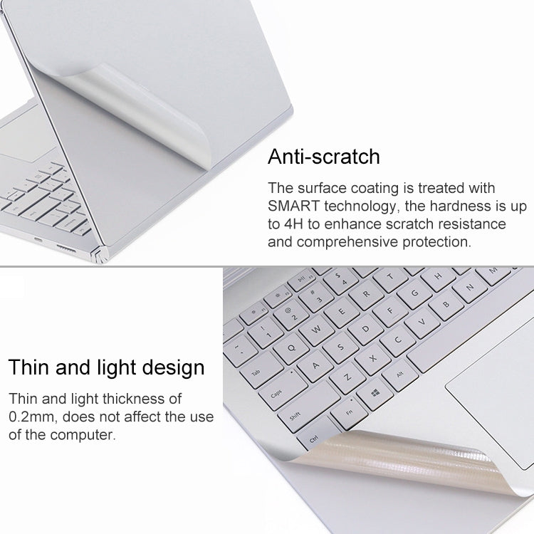 4 in 1 Notebook Shell Protective Film Sticker Set for Microsoft Surface Book 2 15 inch – Durable Build, Easy to Use
