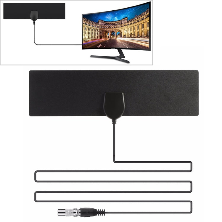 25 Miles Range 28dBi High Gain Amplified Digital HDTV Indoor Outdoor TV Antenna with 3.7m Coaxial Cable & IEC Adapter, 25 Miles 28dBi 25 Miles 28dBi