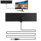 25 Miles Range 28dBi High Gain Amplified Digital HDTV Indoor Outdoor TV Antenna with 3.7m Coaxial Cable & IEC Adapter, 25 Miles 28dBi 25 Miles 28dBi