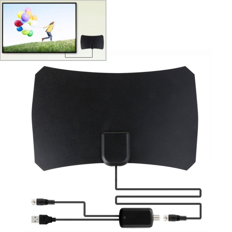 50 Miles Range 25dBi High Gain Digital Indoor HDTV Antenna with 3m Coaxial Cable, 50 Miles 25dBi Black 50 Miles 25dBi Black