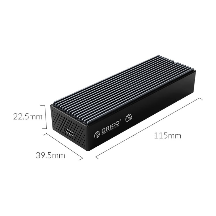 ORICO M2PVC3-G20-GY-BP USB3.2 20Gbps M.2 NVMe SSD Enclosure, M2PVC3-G20-GY-BP – TPU