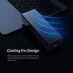 ORICO M2PVC3-G20-GY-BP USB3.2 20Gbps M.2 NVMe SSD Enclosure, M2PVC3-G20-GY-BP – TPU