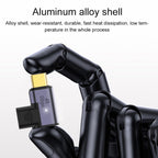 100W USB-C / Type-C Male to Female Elbow Magnetic Charging Adapter, 100W Elbow – Wear-resistant, Magnetic, Aluminum Alloy