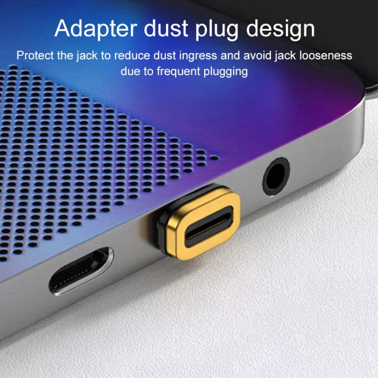 100W USB-C / Type-C Male to Female Elbow Magnetic Charging Adapter, 100W Elbow – Wear-resistant, Magnetic, Aluminum Alloy