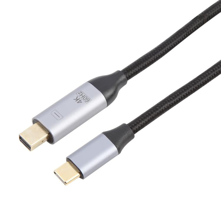 USB-C / Type-C Male to 4K 60Hz Mini DP Male Adapter Cable, Length: 1.8m, Mini DP Male – TPU, 4K