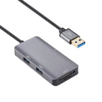 5 In 1 Dual USB 3.0 + CF + TF + SD Multi-function USB 3.0 Card Reader, 5 In 1 USB 3.0 – Durable Build, Easy to Use