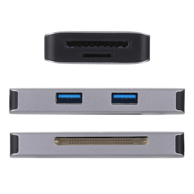 5 In 1 Dual USB 3.0 + CF + TF + SD Multi-function USB 3.0 Card Reader, 5 In 1 USB 3.0 – Durable Build, Easy to Use