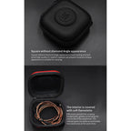 Storage Case – Data Wire Charger Earphone Portable PU Receiving Case, PU Black, PU...