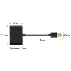 5201B 2 in 1 USB 3.0 to VGA + HDMI HD Video Converter, 5201B Black, 5201B Silver – Aluminum Alloy, TPU