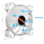 COOLMOON RGB Cooling Fan120mm PWM 6PIN S1 ARGB Fans, CM-S1 – Durable Build, Easy to Use