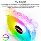 COOLMOON RGB Cooling Fan120mm PWM 6PIN S1 ARGB Fans, CM-S1 – Durable Build, Easy to Use