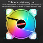 COOLMOON RGB Cooling Fan120mm PWM 6PIN S1 ARGB Fans, CM-S1 – Durable Build, Easy to Use