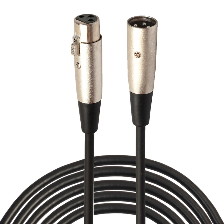 5m 3-Pin XLR Male to XLR Female MIC Shielded Cable Microphone Audio Cord, Length: 5m Length: 5m
