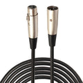 5m 3-Pin XLR Male to XLR Female MIC Shielded Cable Microphone Audio Cord, Length: 5m Length: 5m