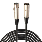 5m 3-Pin XLR Male to XLR Female MIC Shielded Cable Microphone Audio Cord, Length: 5m Length: 5m