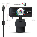 HXSJ S4 1080P Adjustable 180 Degree HD Manual Focus Video Webcam PC Camera with Microphone – Durable Build, Easy to Use
