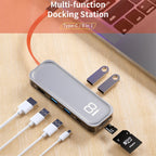 ROCK TR03 8 In 1 Type-C / USB-C to HDMI Multifunctional Extension HUB Adapter, TR03 – 4K
