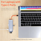 ROCK TR03 8 In 1 Type-C / USB-C to HDMI Multifunctional Extension HUB Adapter, TR03 – 4K