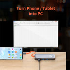 ROCK TR03 8 In 1 Type-C / USB-C to HDMI Multifunctional Extension HUB Adapter, TR03 – 4K