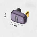 240W USB-C/Type-C Female to USB-C/Type-C Male 40Gbps U-Type Adapter with Light, U-Type Adapter – Wear-resistant, Aluminum Alloy