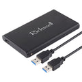 Richwell SATA R2-SATA-500GB 500GB 2.5 inch USB3.0 Super Speed Interface Mobile Hard Disk Drive, 500GB – Durable Build, Easy to Use 500GB Black