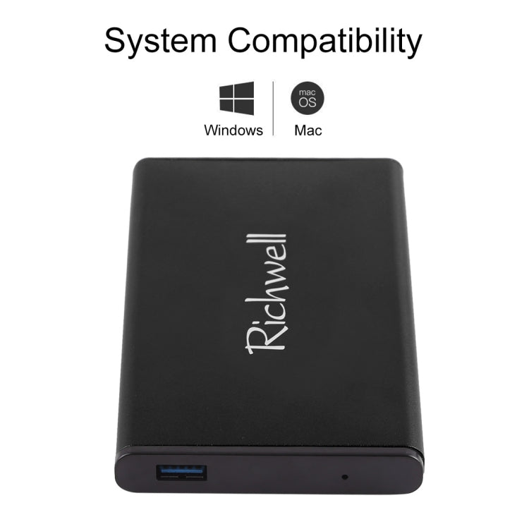 Richwell SATA R2-SATA-500GB 500GB 2.5 inch USB3.0 Super Speed Interface Mobile Hard Disk Drive, 500GB – Durable Build, Easy to Use