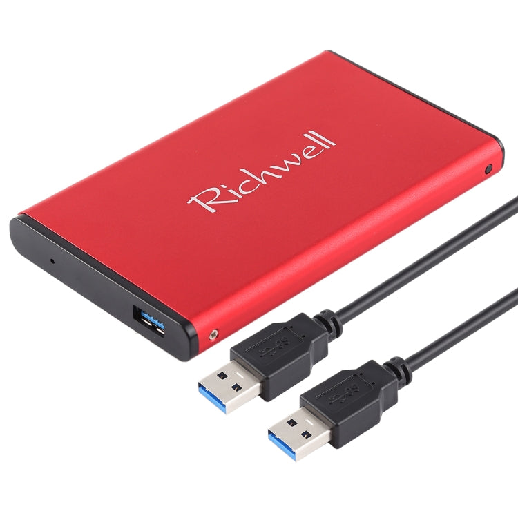 Richwell SATA R2-SATA-500GB 500GB 2.5 inch USB3.0 Super Speed Interface Mobile Hard Disk Drive, 500GB – Durable Build, Easy to Use 500GB Red