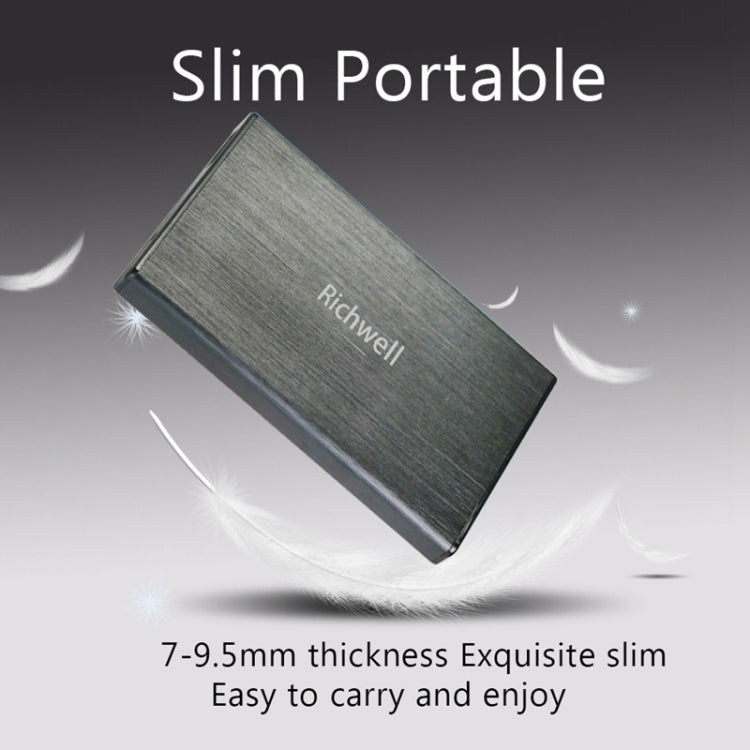 Richwell SATA R23-SATA-1TGB 2.5 inch USB3.0 Interface Mobile Hard Disk Drive, Capacity: 1TB, 1TB – Durable Build, Easy to Use