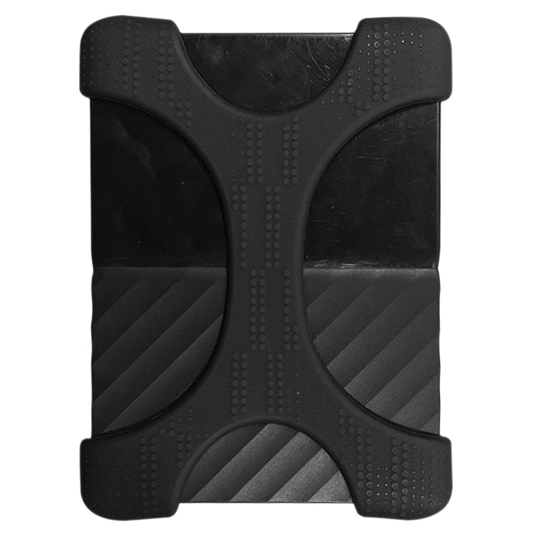 X Type 2.5 inch Portable Hard Drive Silicone Case for 2TB-4TB WD & SEAGATE & Toshiba Portable Hard Drive, without Hole – Shockproof Black