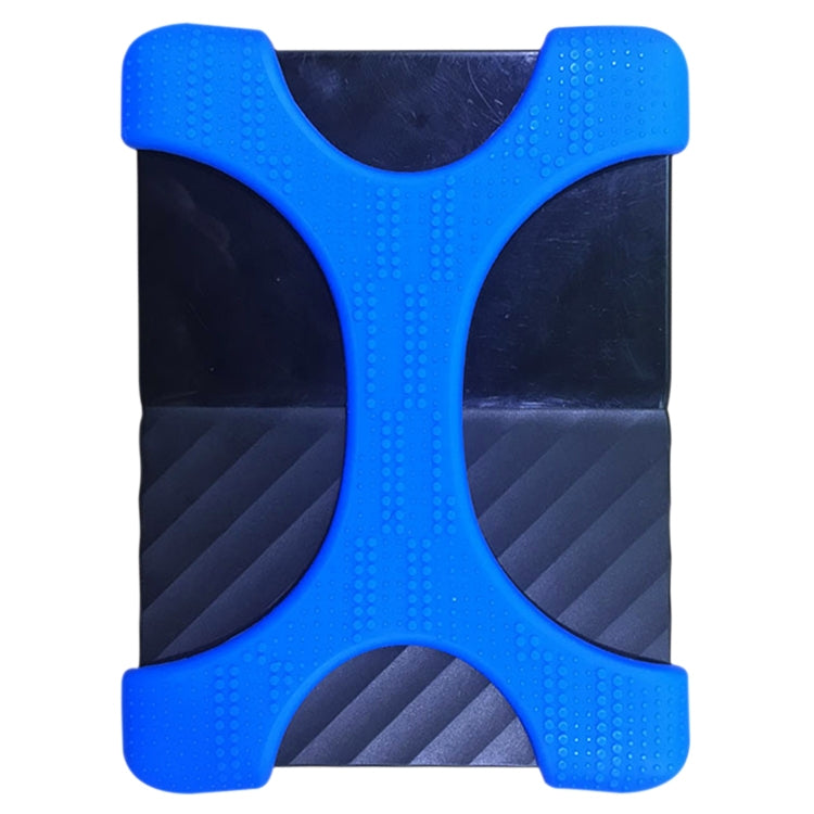 X Type 2.5 inch Portable Hard Drive Silicone Case for 2TB-4TB WD & SEAGATE & Toshiba Portable Hard Drive, without Hole – Shockproof Blue