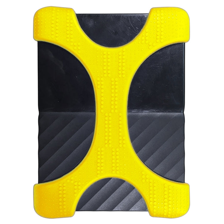 X Type 2.5 inch Portable Hard Drive Silicone Case for 2TB-4TB WD & SEAGATE & Toshiba Portable Hard Drive, without Hole – Shockproof Yellow