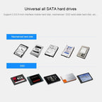 2.5 / 3.5 inch USB3.0 Dual SATA HDD Enclosure with HUB & OTB Function, The Maximum Support Capacity: 16TB – TPU