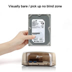 2.5 / 3.5 inch USB3.0 Dual SATA HDD Enclosure with HUB & OTB Function, The Maximum Support Capacity: 16TB – TPU