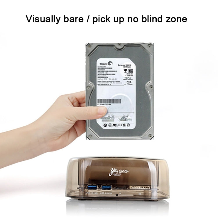 2.5 / 3.5 inch USB3.0 Dual SATA HDD Enclosure with HUB & OTB Function, The Maximum Support Capacity: 16TB – TPU