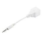 CAT5 RJ45 Socket to 3.5mm 4 Pole Male Plug Audio Ethernet LAN Network Adapter, Total Length: about 13cm – Durable Build, Easy to Use