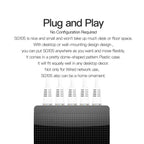 Tenda SG105 Mini 5 Ports 1000Mpbs Fast Gigabit Ethernet Network Switch LAN HUB, Tenda SG105 5 Ports Black – Durable Build, Easy to Use