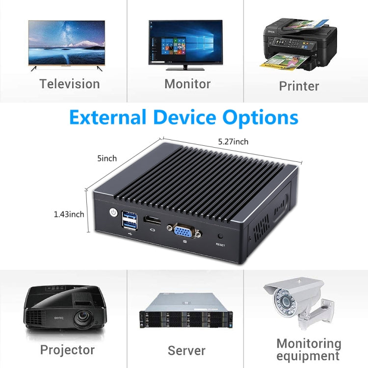 K660G4 Windows and Linux System Mini PC, Intel Celeron Processor N2840 Quad-Core 2M Cache,1.83GHz, up to 2.25GHz, 2GB RAM + 32GB SSD, 2GB+32GB – TPU