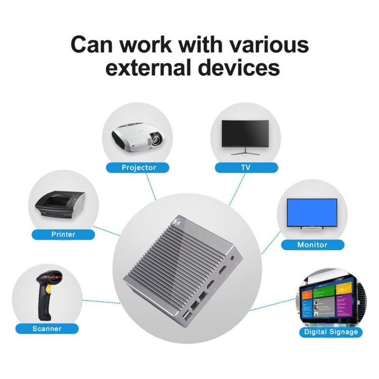 K660S Windows and Linux System Mini PC, Intel Celeron Processor N2840 Quad-Core 1.83- 2.25GHz, 2GB RAM + 32GB SSD, 2GB+32GB – Aluminum Alloy, TPU