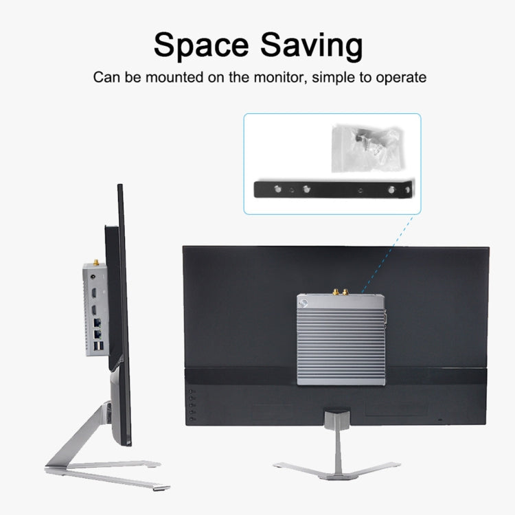 K660S Windows and Linux System Mini PC, Intel Celeron Processor N2840 Quad-Core 1.83- 2.25GHz, 2GB RAM + 32GB SSD, 2GB+32GB – Aluminum Alloy, TPU