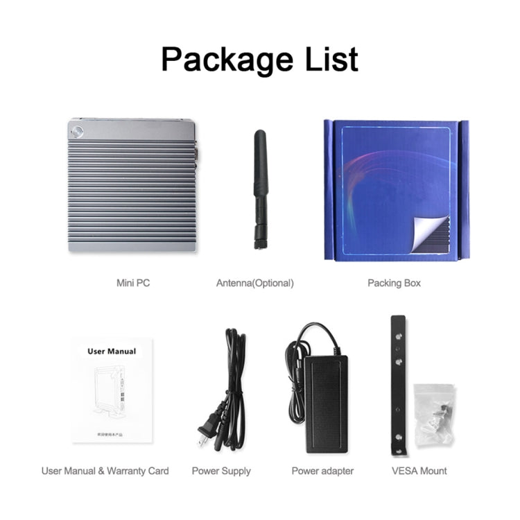 K660S Windows and Linux System Mini PC, Intel Celeron Processor N2840 Quad-Core 1.83- 2.25GHz, 2GB RAM + 32GB SSD, 2GB+32GB – Aluminum Alloy, TPU