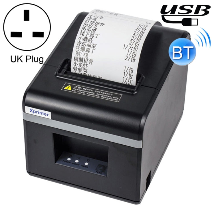 Xprinter N160II USB+Bluetooth Interface 80mm 160mm/s Automatic Thermal Receipt Printer, US Plug, USB+Bluetooth Interface, US Plug, USB+Bluetooth Interface, EU Plug, USB+Bluetooth Interface, UK Plug – Bluetooth USB+Bluetooth Interface, UK Plug PC7852UK