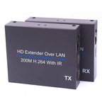 NK-E200IR 200m Over LAN HDMI H.264 HD (Transmitter + Receiver) Extender with IR, 200m 200m