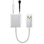 Aluminum Alloy Shell External USB Virtual 7.1 Channel Sound Card with 13cm Cable for PC Laptop, USB – Aluminum Alloy, TPU USB